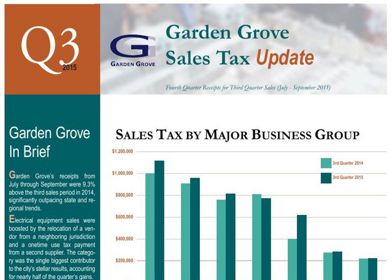 Garden Grove Tax Report