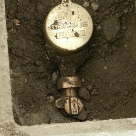 Photo of a water shut off valve